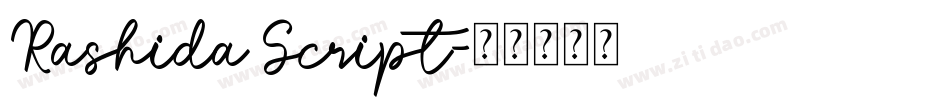 Rashida Script字体转换